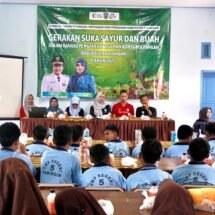 DKP3 Balangan Gelar Gerakan Suka Sayur dan Buah di SMPN 5 Paringin