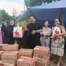 Tak Terjamah, Anggota DPR RI Muhammad Rofiqi Sambangi Warga Komplek ASABRI Yang Terisolasi Banjir