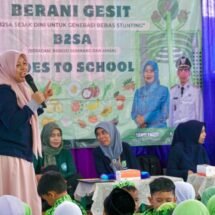 Tanamkan Pola Hidup Sehat Sejak Dini, DKP3 Gelar Edukasi B2SA di TK Pembina Paringin