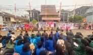 Massa Mahasiswa Dan Warga HSU Kembali Sambangi Kantor DPRD, Kabut Asap Hingga Meroketnya Harga BBM Dikeluhkan